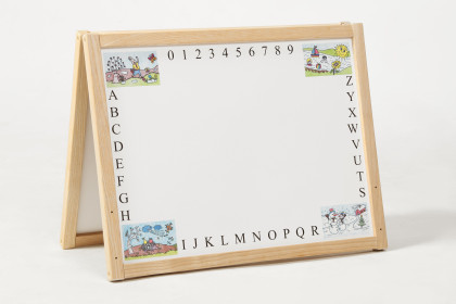 Tabuľa skladacia A 5v1 drevo 45x90x37cm magnetická v krabici