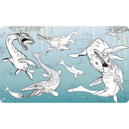 Maľuj vodou zas a znova Dinosaury