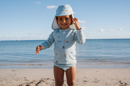 Plážová šiltovka s ochranou krku Ocean Friends Little Dutch