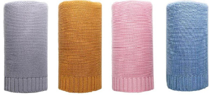 Bambusová pletená deka New Baby 100x80 cm