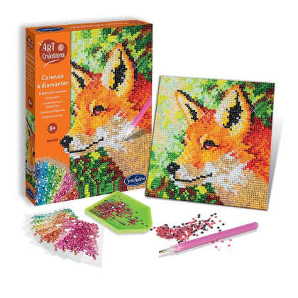 Diamantové plátno Líška Sentosphere