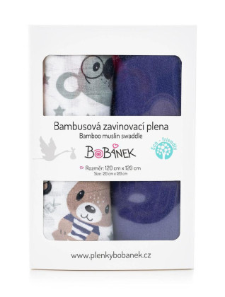 Bambusové zavinovacie plienky Duo Pack Bobánok