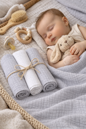 Mušelínové plienky 3 ks 70 x 80 cm BabyMatex