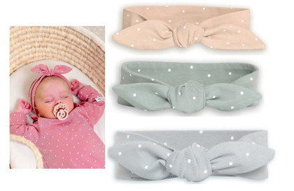 Detská čelenka Dots Moniel 0-24 mesiacov