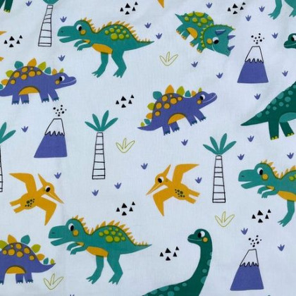 Obliečky do postieľky Dino "Cute and wild" 100 x 135, 40 x 60 cm Jerry Fabrics