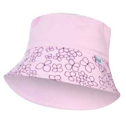 Klobúk tenký Tlač Outlast® UV 50+ Ružový baby kvietky