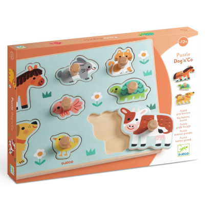 Vkladacie puzzle Zvieratá z farmy Djeco