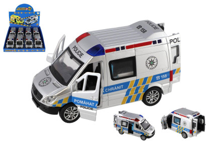 Auto polícia 15 cm so zvukom a svetlom na zotrvačník
