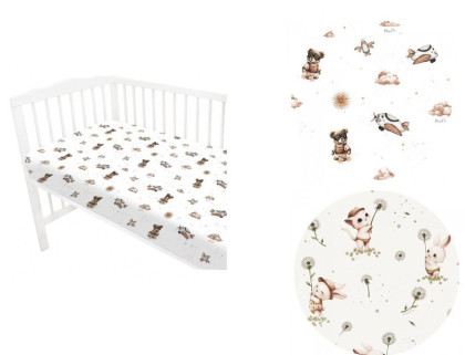 Prestieradlo do postieľky 120 x 60 cm, bavlna Bábätku