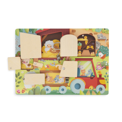 Drevená doska so zámkami farma Janod