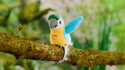 Happy Yappers Papagáj - modrý Steppos