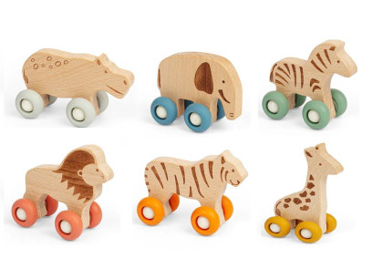 Zvieratko na kolieskach Safari Bigjigs Toys