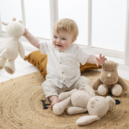 Hračka plyšová Teddy zajačik 34 cm Nattou