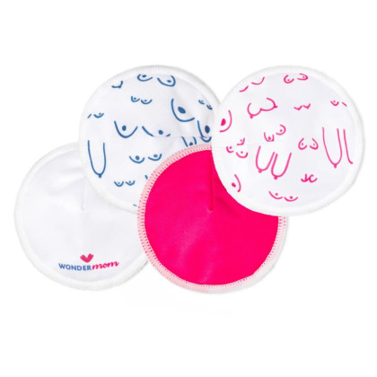 Prateľné bambusové vložky do podprsenky 8 ks Wondermom
