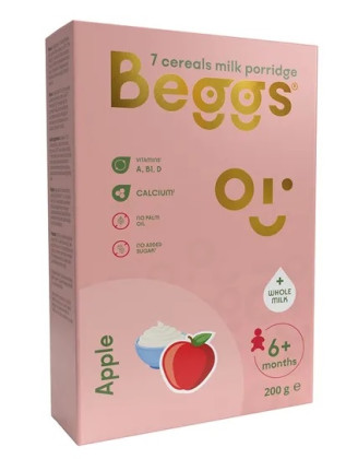 Beggs Mliečna 7zrnná kaša jablčná 200 g