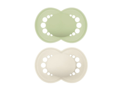 Cumlík Ortodonický Original 16 m+ Zelený/Béžový MAM