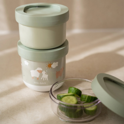 Tégliky na desiatu stohovacie 3 ks Farma Little Dutch