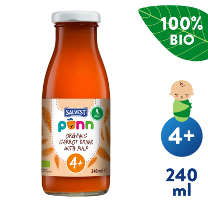 Salvest Ponn BIO Mrkvová šťava s dužinou (240 ml) 4m+