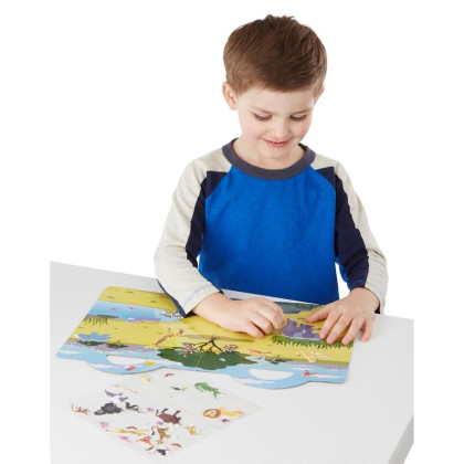 Adhézny zošit so samolepkami Safari Melissa & Doug
