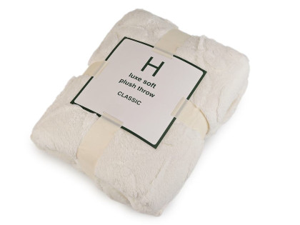 Deka plyšová, listy 150x200 cm