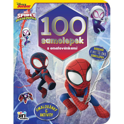 100 samolepiek s omaľovánkami Spidey