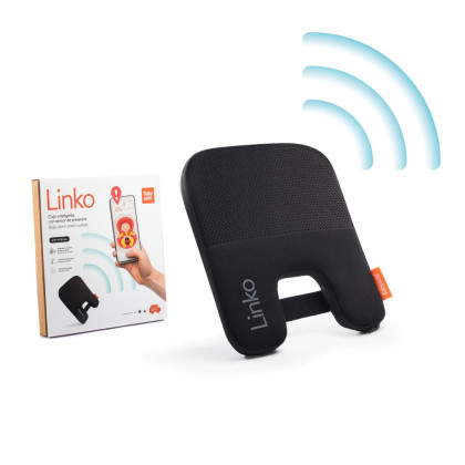 Linko baby alarm chytré polstrovanie do autosedačky čierne BabyAuto
