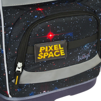 Školská aktovka Zippy plus Pixel Space Baagl
