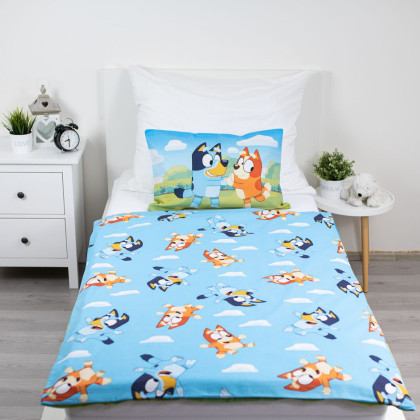 Obliečky do postieľky Bluey baby 100x135, 40x60 cm