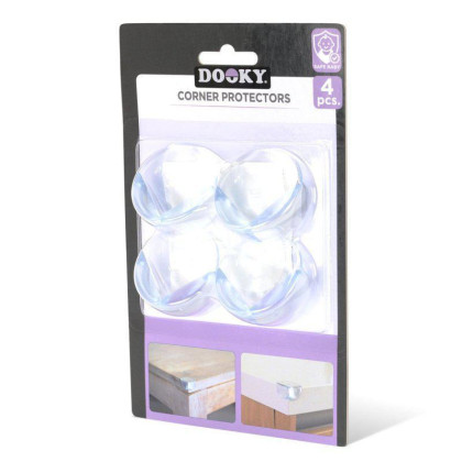 Ochrana rohov guľatá 4 ks Transparent
