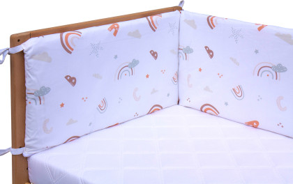 Mantinel do postieľky 4dielny Monta 180 x 30 cm Scarlett
