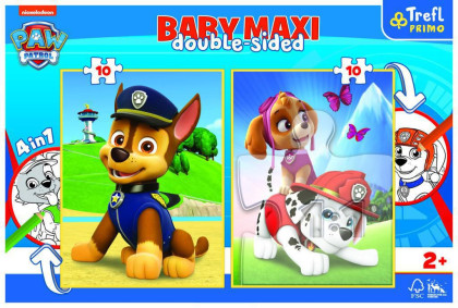 Puzzle Tlapková patrola Baby Maxi 2x10 dielikov
