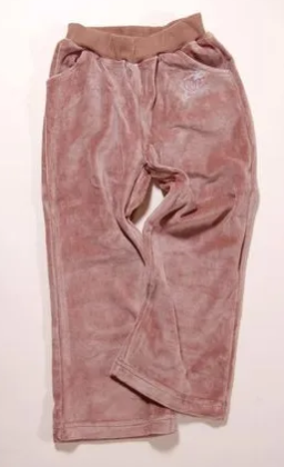 Tepláky zamatové dievčenské, Pidilidi hnedá vel. 98