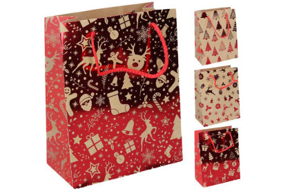 Darčeková taška M 32x26x12 cm Vianoce