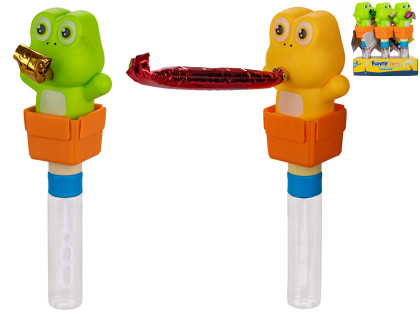 Bublifuk žaba s párty frkačkou 22,5 cm