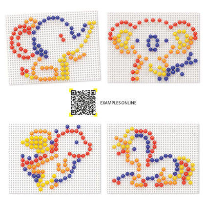 Mozaika Fantacolor Tab Basic mix 10 mm - 100 ks Quercetti