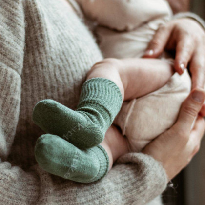 Detské ponožky Stay-on-Socks 1 pár Newborn KipKep