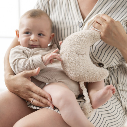 Hračka hudobná Teddy nechtík Nattou 25 cm, 0 m+