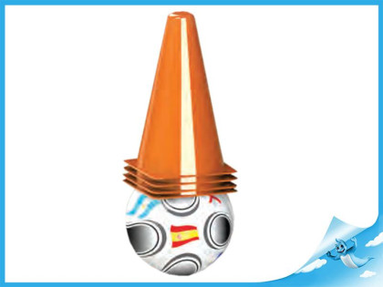 Futbalové kužele 4ks s loptička 10m+