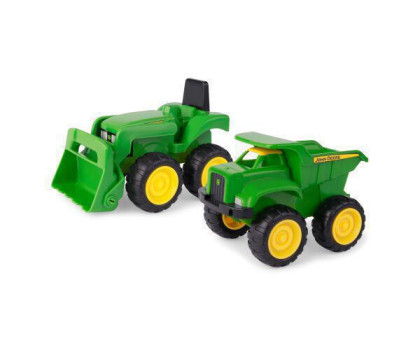 JD Kids John Deere traktor a sklápač set 16 cm