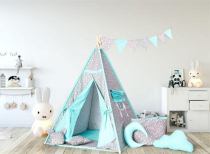 Teepee pre chlapcov Jasmine mint