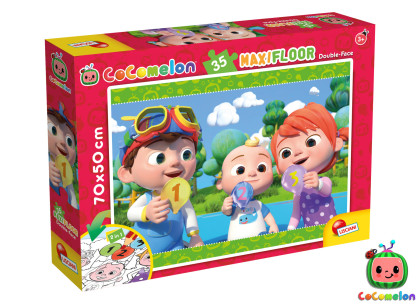 Puzzle Maxi 35 čísla 2v1 70x50 cm CoComelon