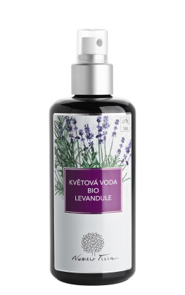 Kvetová voda BIO Levanduľa 200 ml - fialové sklo Nobilis Tilia