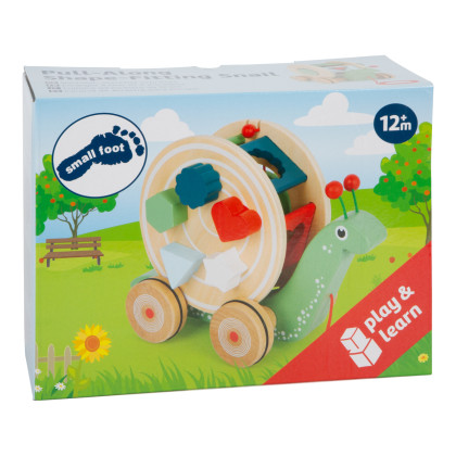 Ťahací motorický slimák s tvarmi small foot