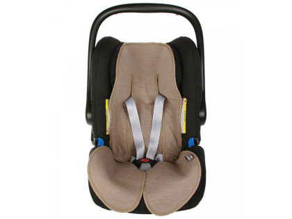 Letná vložka do kočíka 3D merino taupe