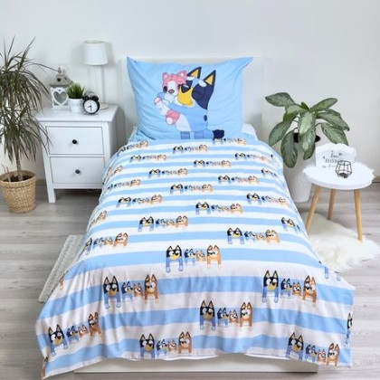 Obliečky Bluey 140 x 200, 70 x 90 cm Jerry Fabrics