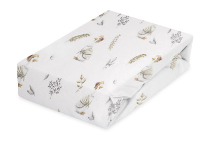 Bavlnená prestieradlo s gumou a potlačou 70 x 140 cm Babymatex