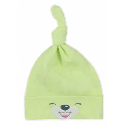 Bavlnená dojčenská čiapočka Bobas Fashion Lucky zelená