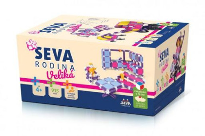 Stavebnica Seva plast Rodina Veľká 915ks