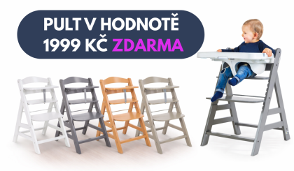 Jedálenská drevená stolička Hauck Alpha+