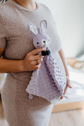 Zaspávač babyted hryzátko, hrkálka plyš 25x25 cm 0 m+